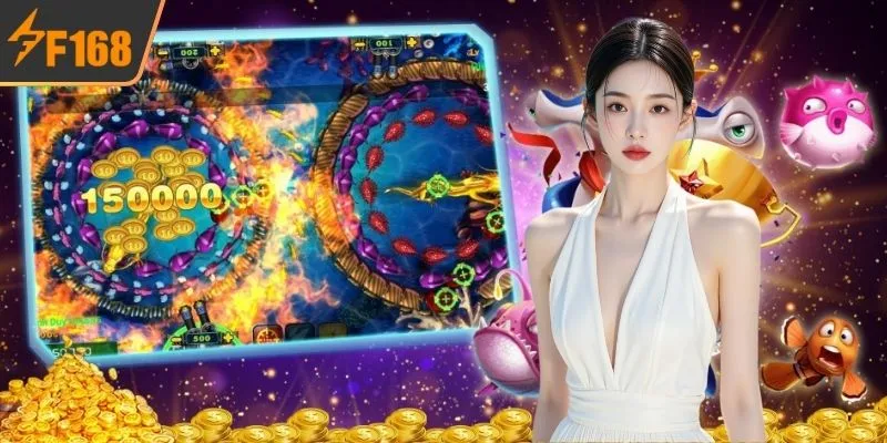 ภาพรวมของห้องยิงปลา F168 สุดคลาสสิก